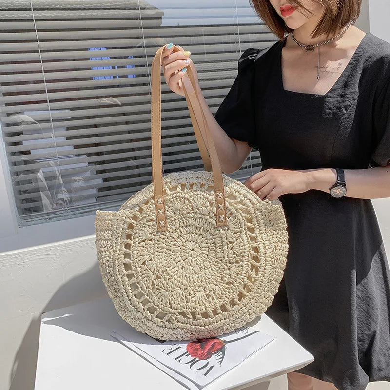 Round Straw Bag