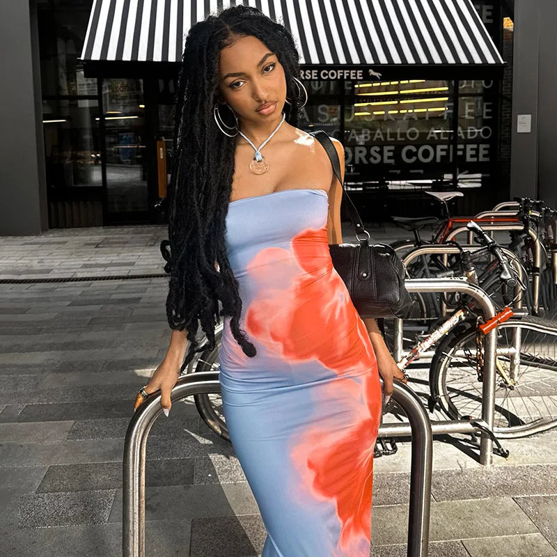 Bandeau Midi Dress