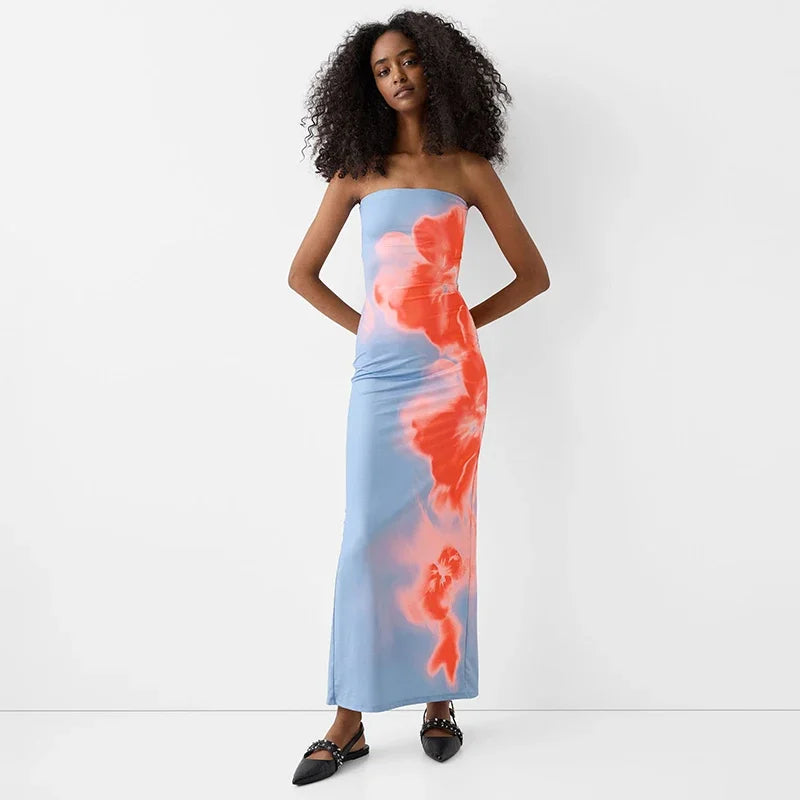 Bandeau Midi Dress