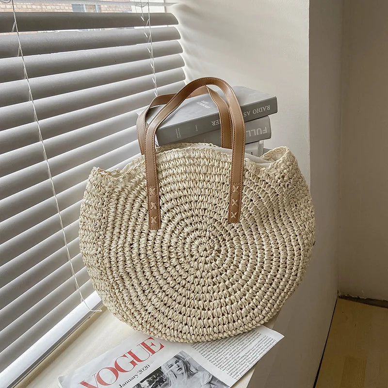 Round Straw Bag